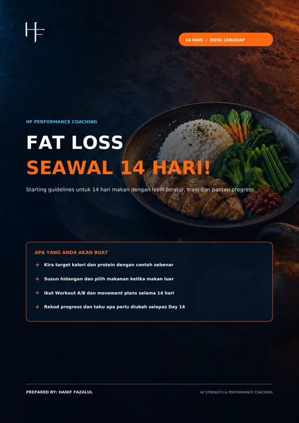 Cover ebook Fat Loss Seawal 14 Hari
